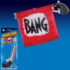 Bang Gun With Flag - Clown Halloween Prop Magic Toy Red Pistol Gag Joke Funny picture