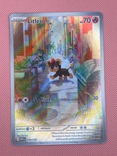 Litleo 139/132 Illustration Rare Mega Evolution Pokemon Holo Near Mint picture