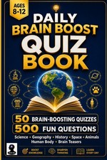 Daily Brain Boost Quiz Book: 50 Daily Quizzes with 500 Fun General Knowledge Que picture