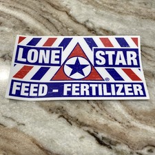 VTG Distressed Lone Star Feed Fertilizer Cooler Decal Sticker Nacogdoches, TX picture
