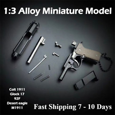 1:3 Beretta Colt Glock1pc New Anti-stress Toys Metal Keychain Miniature Model  picture