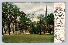 Evanston IL-Illinois, Presbyterian And Baptist Churches, Vintage Postcard picture