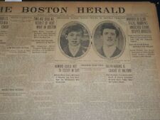 1909 JUNE 22 THE BOSTON HERALD - RALPH HARDING CAUGHT AT MILFORD - BH 371 picture