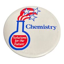 ACS American Chemical Society Vintage Pinback Button Chemistry 2.25 picture