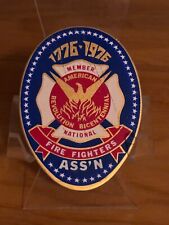 national firefighters Association, American revolution, bicentennial, badge picture