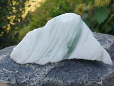 Beautiful white Green striped Angel Cosmic Energy Andara Natural Crystal 325 gr picture