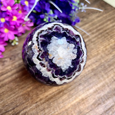 895g Natural beautiful Dream Amethyst Quartz Crystal Sphere Ball Healing 3th picture