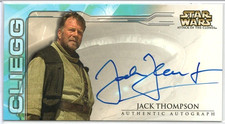 2002 Topps Star Wars Attack of the Clones Widevision Jack Thompson Auto picture