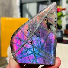 224g Rare Amazing Natural Purple Labradorite Quartz Crystal Specimen Healing picture