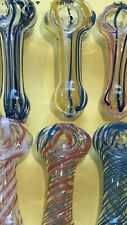 4 PACK 3” 3.5 “INCHTobacco Smoking THICK HEAVY Glass Hand Pipe picture