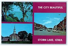 c1960's The City Beautiful Lake Avenue Chapel Beauna Storm Lake Iowa IA Postcard picture