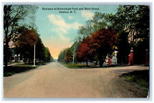 c1910 Entrance to Brownleigh Park and Main Street, Goshen NY Postcard picture