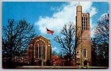 Washington Memorial Chapel Valley Forge Bell Tower Pennsylvania Flag Postcard picture
