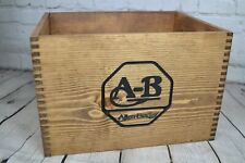 Vintage Allen Bradley Parts Crate Replica - Man-cave, Decor, Storage picture