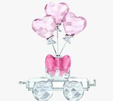 Swarovski Heart Balloons Wagon First Steps #5428615 New in Box picture