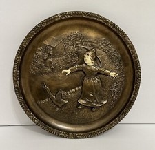 LIFE'S INTERLUDES COLL “UNCERTAIN BEGINNING" BRONZE ALLOY 10" WALL PLATE  #03656 picture