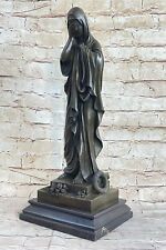 Weeping Crying Virgin Mary Bronze Statue Sculpture Figure Decor 18