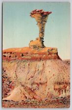 Eagle Nest Rock Petrified Forest Arizona AZ Cancel 1938 Vintage WOB PM Postcard picture