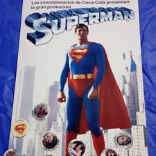 Superman Cocacola Album Spain 1979 copy edition + 35 adhesives soda cap + poster picture