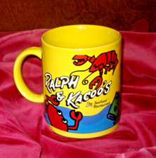 RALPH KACOOS SEAFOOD RESTAURANT CUP New Orleans Lobster Fish Mug La picture