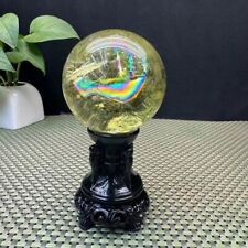 TOP  Natural High level citrine Quartz Sphere Crystal Ball Healing+stand picture