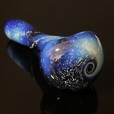 USA - 4.5” Galaxy Blue Space Pipe Hand Pipes Tobacco picture