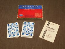 VINTAGE 1937 TG PORTER KAN-U-GO THE NEW CROSS WORD CARD GAME BOX & INSTRUCTIONS picture