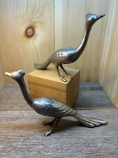 Pair Of Vintage MCM Silver Toned  Roadrunners picture