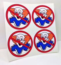 NO BOZOS Vintage Style DECALS, 2 Inch, 4 pack, Vinyl STICKERs, rat rod, racing picture