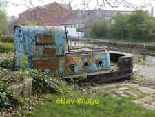 Photo 6x4 Abandoned Canal Boat at Wigan Pier Abandoned Canal Boat at Wiga c2019 picture