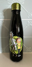 Rick and Morty Stainless Steel Glow in The Dark Drink Bottle 590ml - As New picture