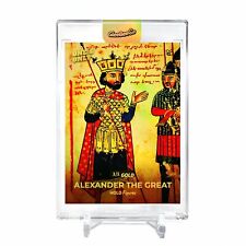 ALEXANDER THE GREAT Art Card Holo Figures 2023 GleeBeeCo #AXA7 - Wow *GOLD* 1/1 picture
