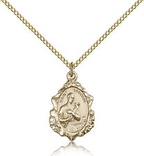 Saint Gerard Medal For Women - Gold Filled Necklace On 18 Chain - 30 Day Mon... picture