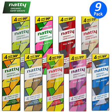 NATTY Organic Flavored Full-Width Herbal Wraps Variety Sampler 9/4CT Packs 36PC picture