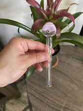 13 “ Spiral Pink Glass Smoking Tobacco Hand Pipe  Spoon Glass Made USA picture