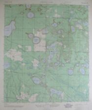 Original 1947 US Army Map BAY & WASHINGTON COUNTIES Florida CCC Roads Lakes  picture