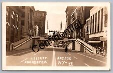 Real Photo WW2 1944 Liberty Bridge 5&10 At Rochester New York NY RP RPPC D503 picture