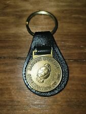 Vintage Babcock & Wilcox B & W Brass And Leather Keychain New Vintage picture