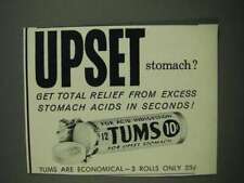 1958 Tums Medicine Ad - Upset Stomach? picture