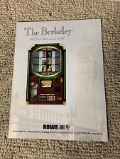 Original 11-8 1/4” Rowe The Berkeley Jukebox FLYER picture