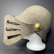 Antique 1880s Sacrificial Headsman Canvas Helmet Hat IOOF Odd Fellows Order RARE picture
