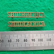 WW1 South Africa African Nationality Officers Shoulder Title Badge Worn France picture