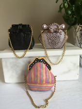 Collectible Mini Purse Set of Three Resin Purses Assortment 2.5 in Gift picture