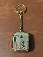 Vintage Geisha Music Box Key Chain by Swan Asian picture