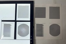 Vintage Edmund Scientific Moire Pattern Transparencies Magazine Art 1-4 8x10 picture