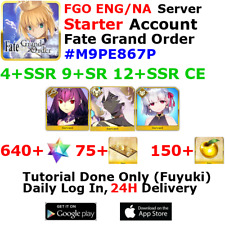 [ENG/NA][INST] FGO / Fate Grand Order Starter Account 4+SSR 70+Tix 640+SQ picture