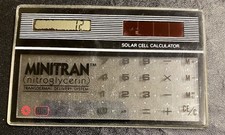 Vintage Minitran Solar Cell Calculator Pharmacy collectible picture