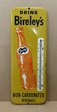 Vintage Bireley's Non-Carbonated Beverages Thermometer Metal Soda Pop Bottle picture