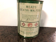 Vintage Meads Dextri-Maltose Infant Formula No 2 Tin 5 lb Size 1930's picture