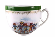 Antique Victorian Children Motto Seaside Scene From Hastings Souvenir Cup picture